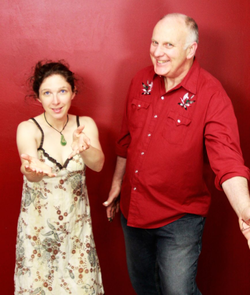 Kimberley wheeler with John Gray